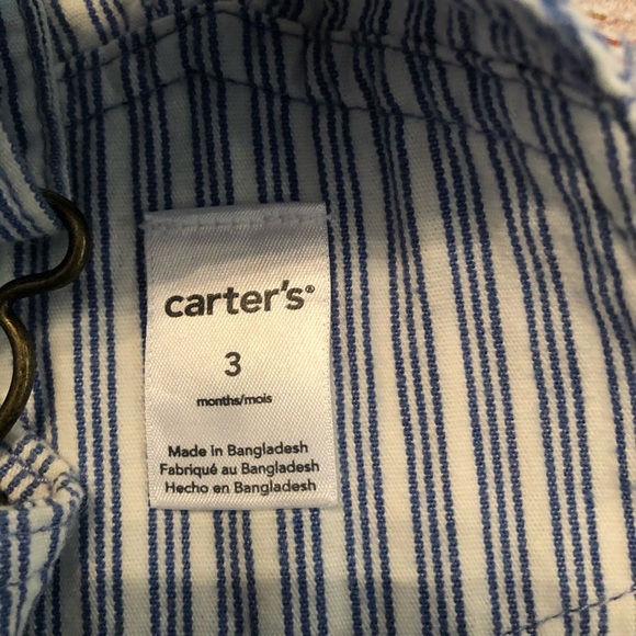 (20% OFF 4+)A46 Carter’s infant girls overalls; 3M - Picture 2 of 2